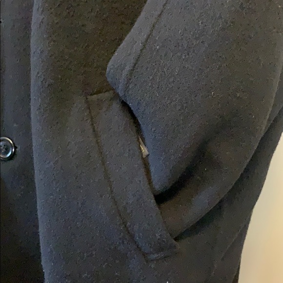 One coat two ways of wearing. Black wool - Picture 3 of 6